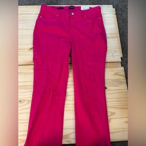NYDJ Pink Marilyn Straight Jeans Size 18 Sale !!